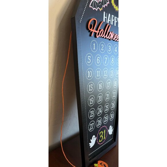 Ashland Halloween Countdown Calendar Coffin Shaped Wall Decor 22.5” Tall - Picture 11 of 12